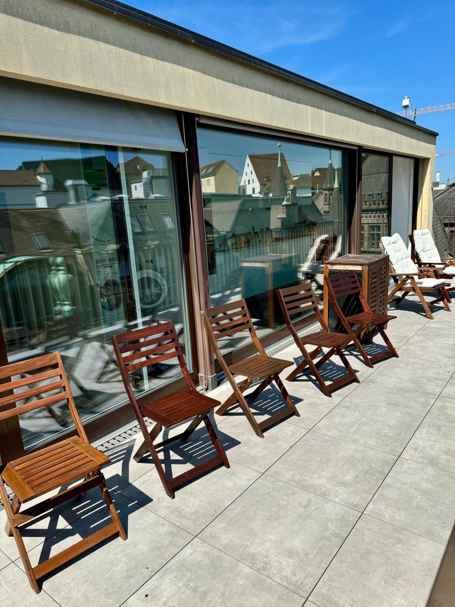 Exclusive Rooftop Duplex Penthouse - 200Sqm - 280 Panoramic Views - Downtown Basel Exterior photo
